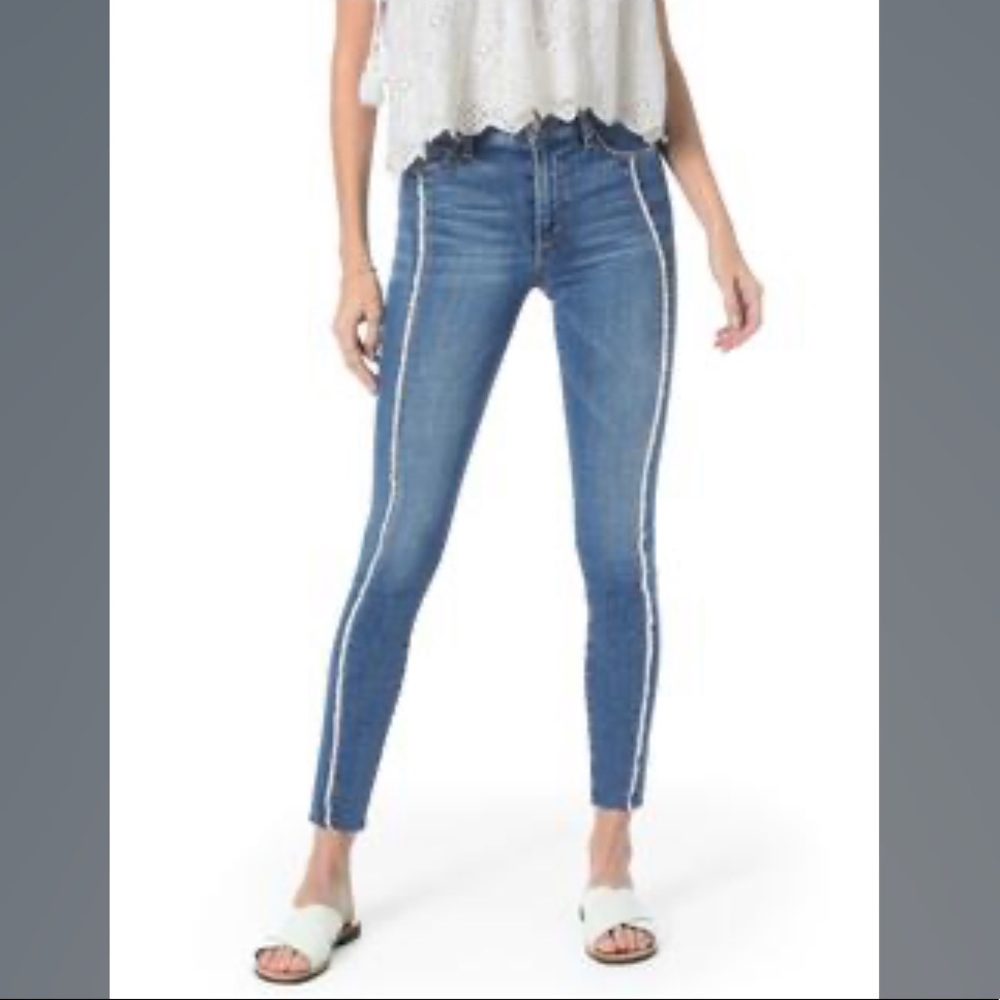 Joe's Jeans The Icon Ankle Fray Seams Cut Hem